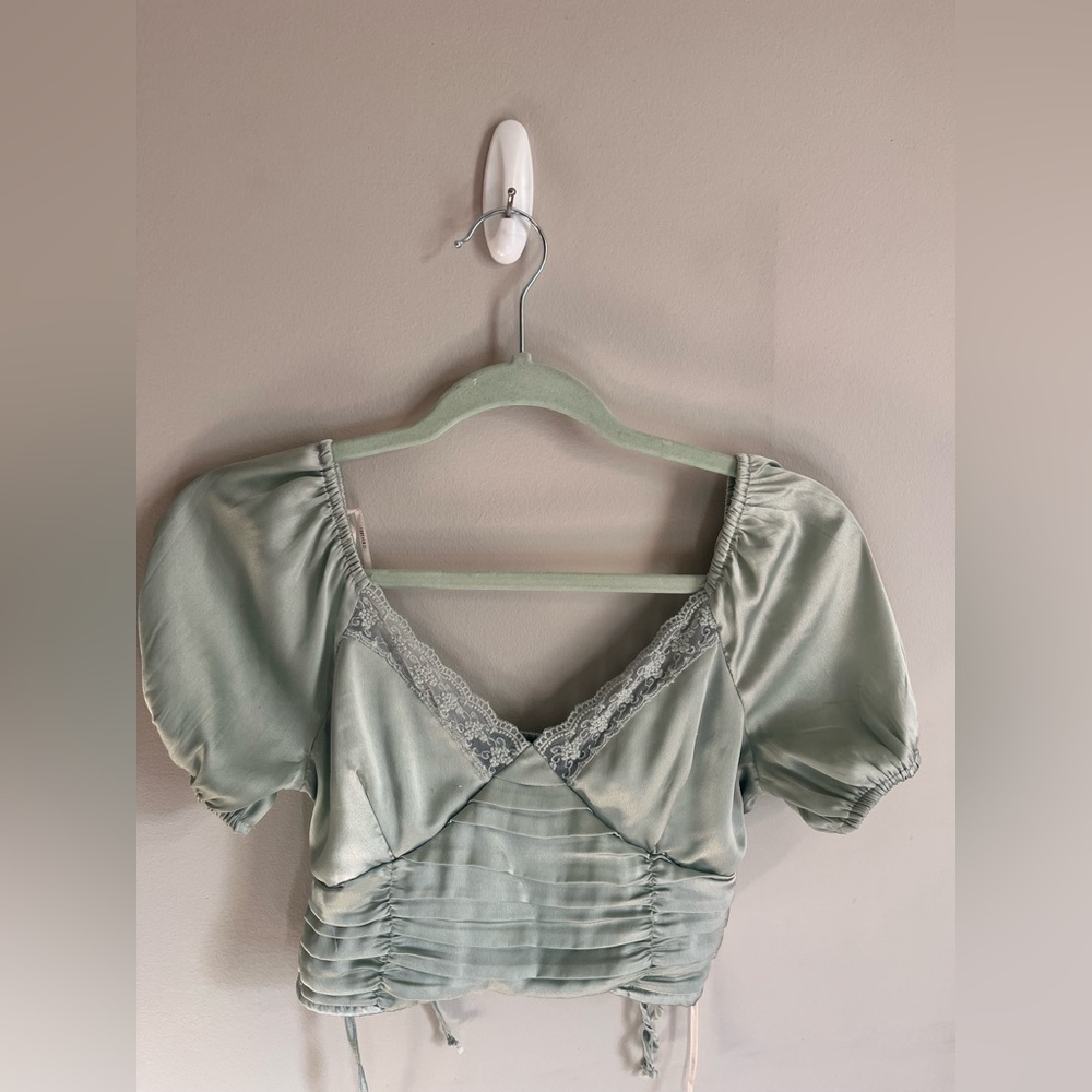 F21 mint crop top